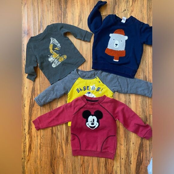 Set of 4 Kids' Graphic Sweatshirts sz 18+ - Picture 2 of 2